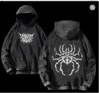 Y2K Washed Graphic Hoodie - curated XGEM rare find
